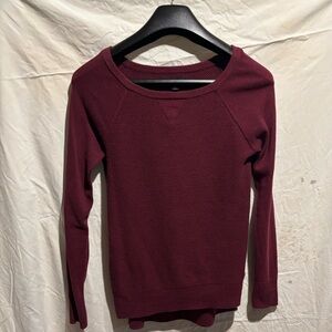 American Eagle Outfitters Maroon Knit Top